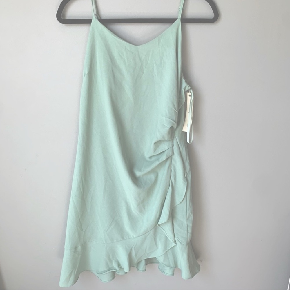 She + Sky Light Green Dress